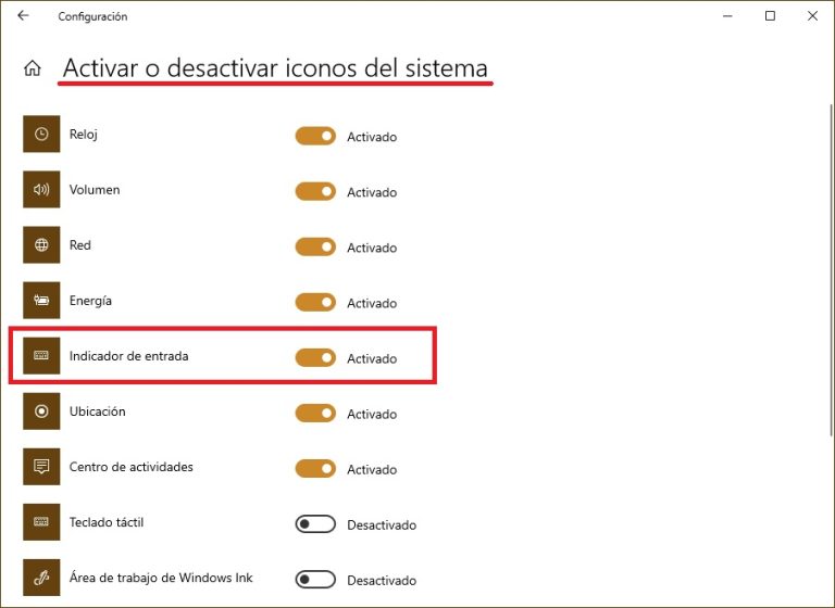 Cómo Activardesactivar La Barra De Idioma Y El Indicador De Entrada En Windows 10 Winnotas 9773