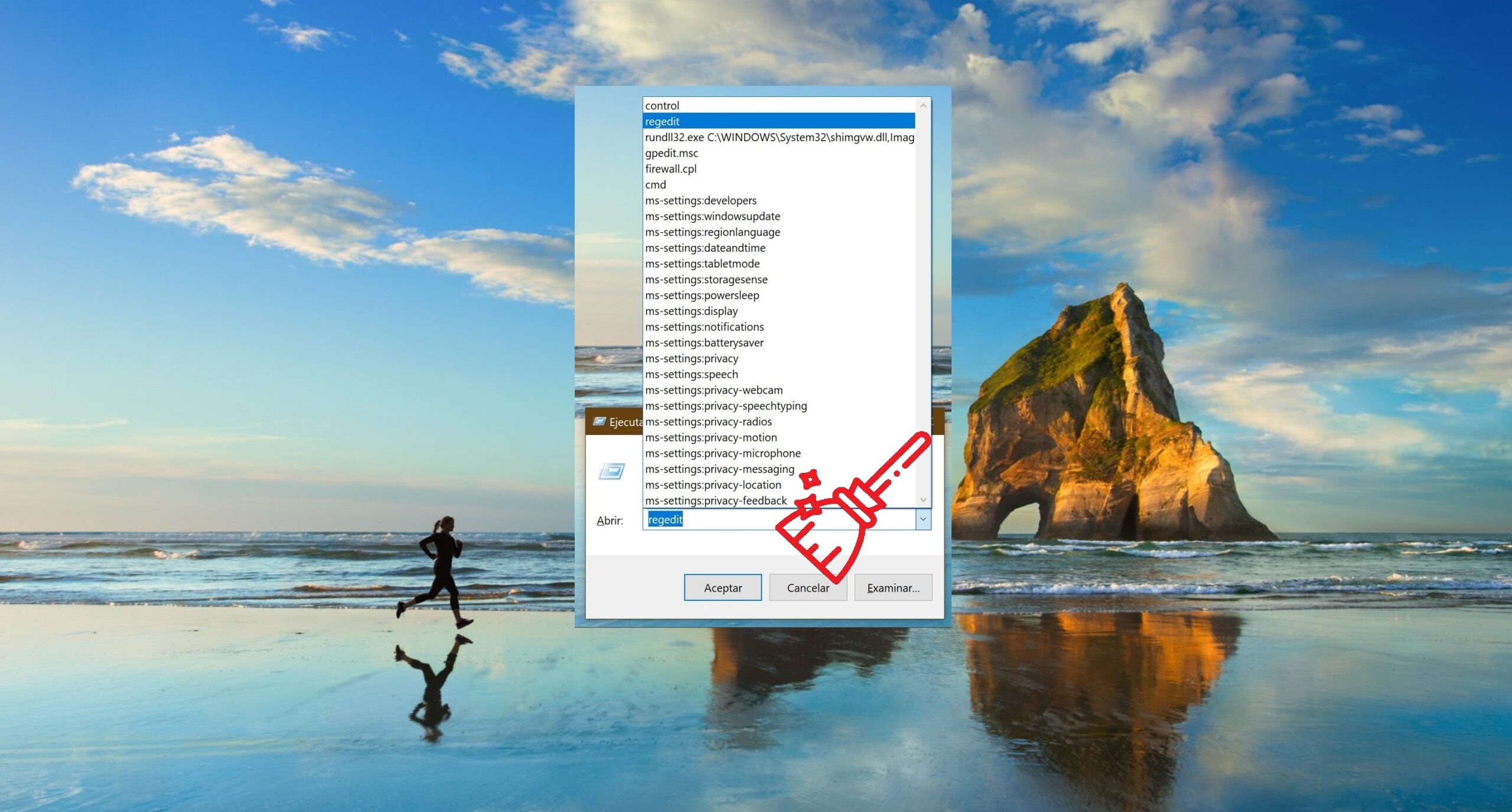 Cómo borrar el historial de Ejecutar en Windows 10